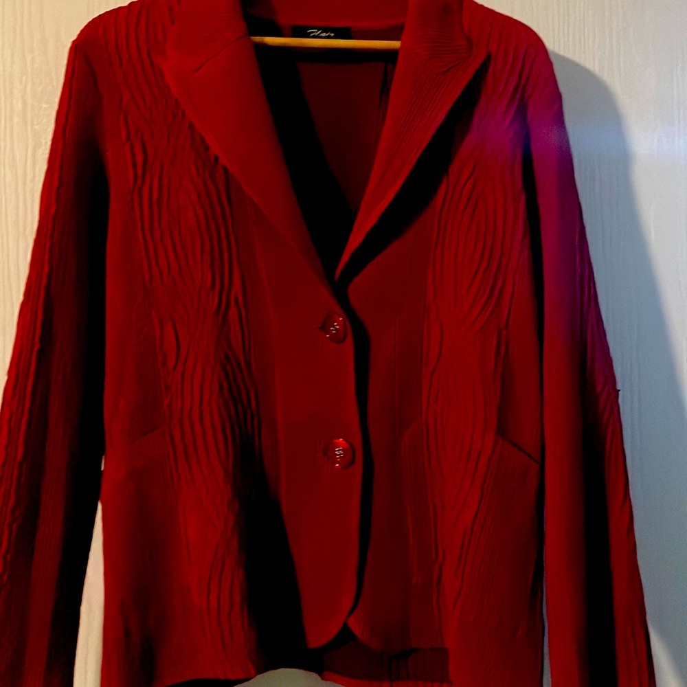 Vintage Coat Rust Red